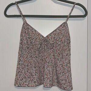 Vintage Ambiance Y2K Floral Spaghetti Strap Top, Festivals